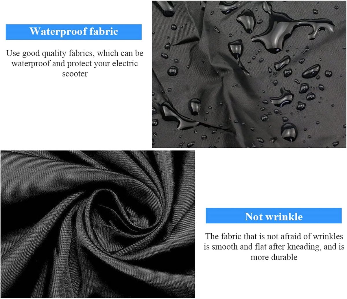 Electric Scooter Cover - Oxford Fabric 210D Electric Scooter Cover - Waterproof Scooter Cover - Dustproof - Snowproof - Sunproof - Rainproof - Protective Cover - Black - 170×61×117 cm - Image 2