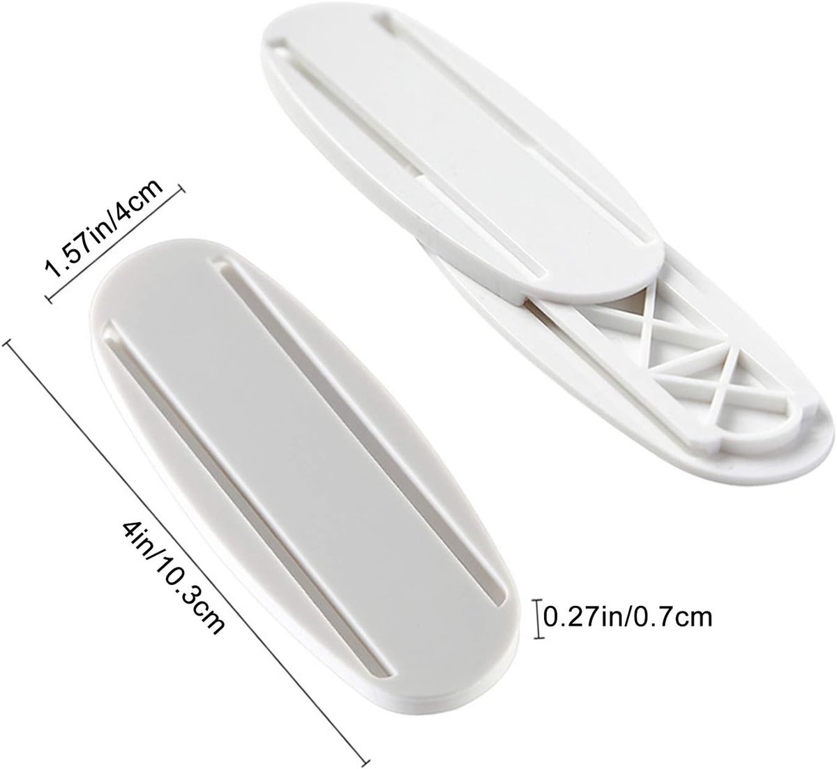 5 pieces - 10.3*4 cm - Self-adhesive power strip mount - Power strip holder fixer - wall sticker for socket - holder for power strip - no holes - wall mounting - for remote control, router, computer, kitchen, home and office - white - Image 5