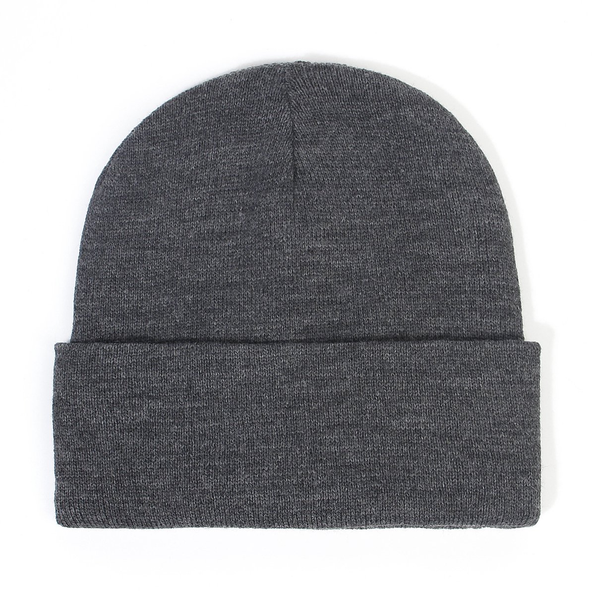Hat - Knitted hat - Winter hat - Warm hat - Hat with satin lining - warm winter hat - knitted winter hat with fold-over brim - silk lining - soft knitted hat - warm and comfortable - for men and women - grey - Image 2