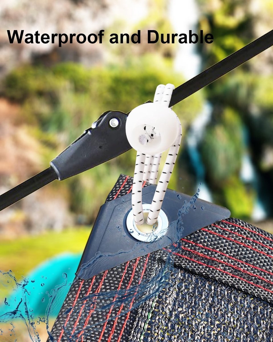 50 pieces - 6 inch - Elastic rope - Elastic cord - Tensioning elastic - tension cord - ball bungee cords - with balls - reusable - for golf nets, soccer goals, camping, tent poles, hose - white rope black spot - 150*22 mm - Image 4