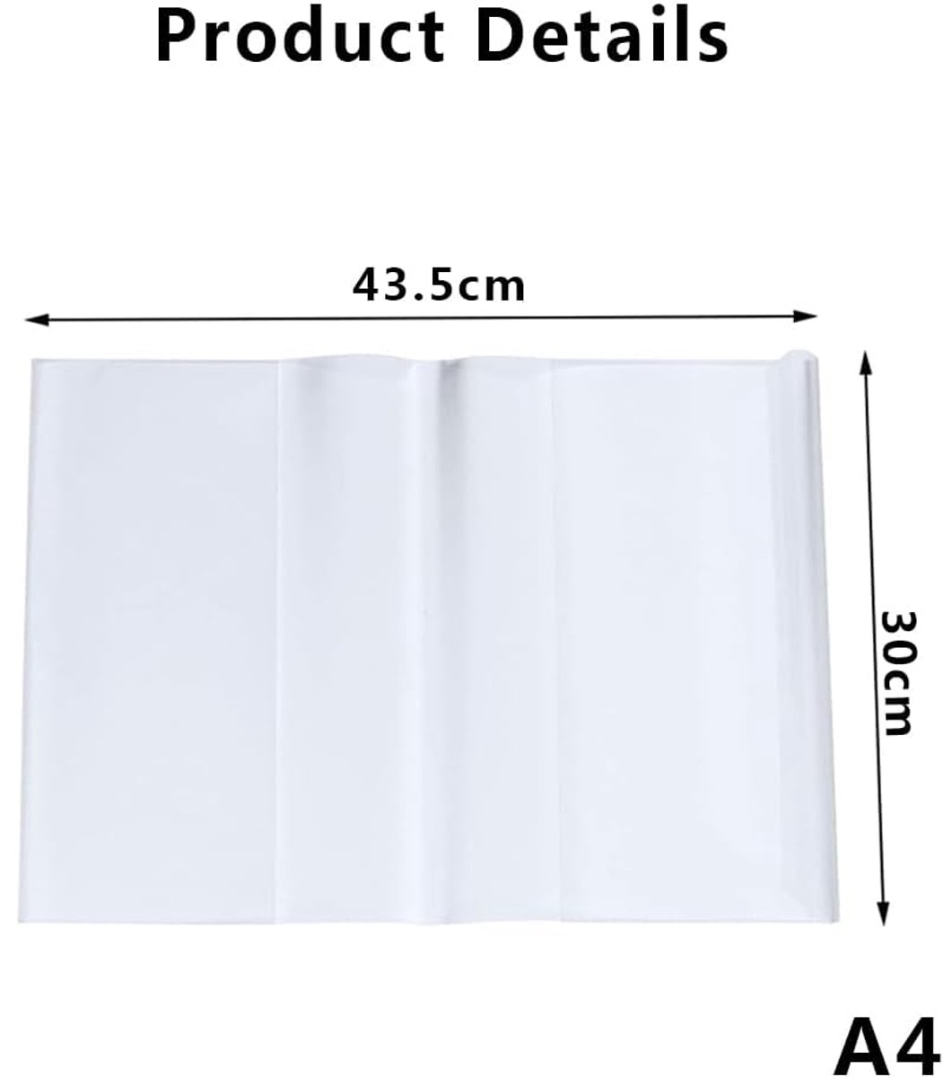 Book Sleeve - 10 pieces transparent A4 notebook cover - book cover - Book Sleeve - A4 book cover - Book Sleeve - Insert folders - paper book protector - transparent notebook cover - transparent notebook cover - Transparent - Image 2
