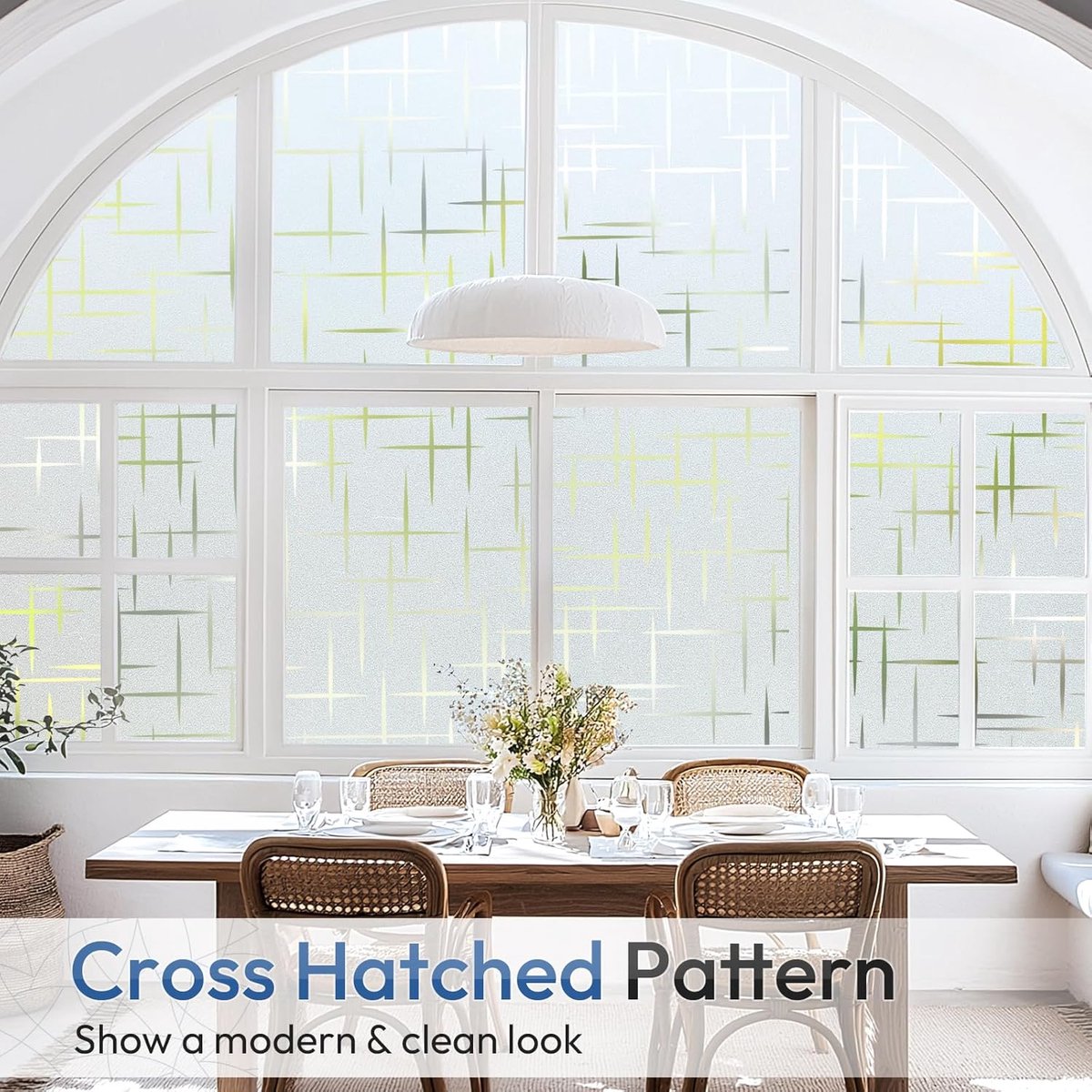 Window film - 45x200cm - anti-glare window film - Window privacy film - static window film - frosted glass decorative static sticker - Sun protection and Insulating - Self-adhesive - window film - Frosted glass - Image 2