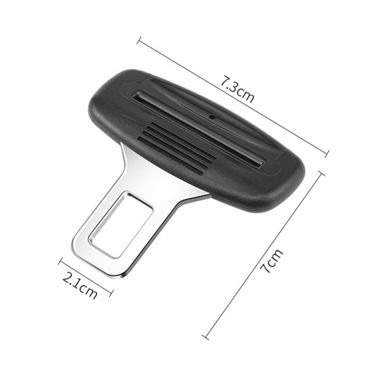 4 pieces - Seatbelt Alarm Stopper - Car Seatbelt Clip - Car Seatbelt Alarm Stopper - Alarm Stopper - Seatbelt Stop - Seatbelt Buckle - Car Seatbelt Clip - car accessories - 2.1*7 cm - black - Image 5