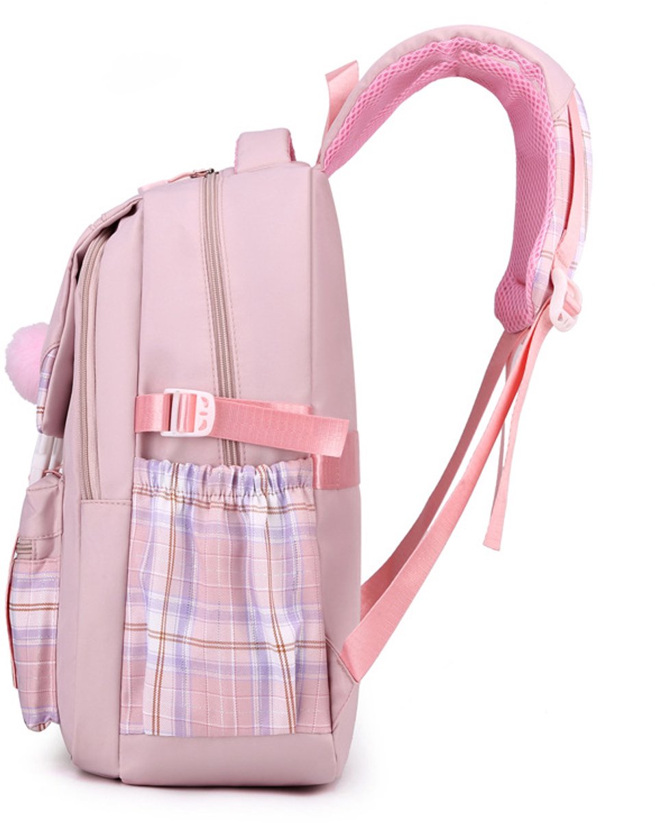 Girls School Student School Bag Outdoor Backpack - Youth School Bag - Backpack - Pink - Luxury Backpack - Laptop Bag - School Bag - Backpack - Rucksack - Large Women's Backpack - Waterproof Women's Travel Backpack - Rucksack - Teenagers - with Laptop Comp - Image 3