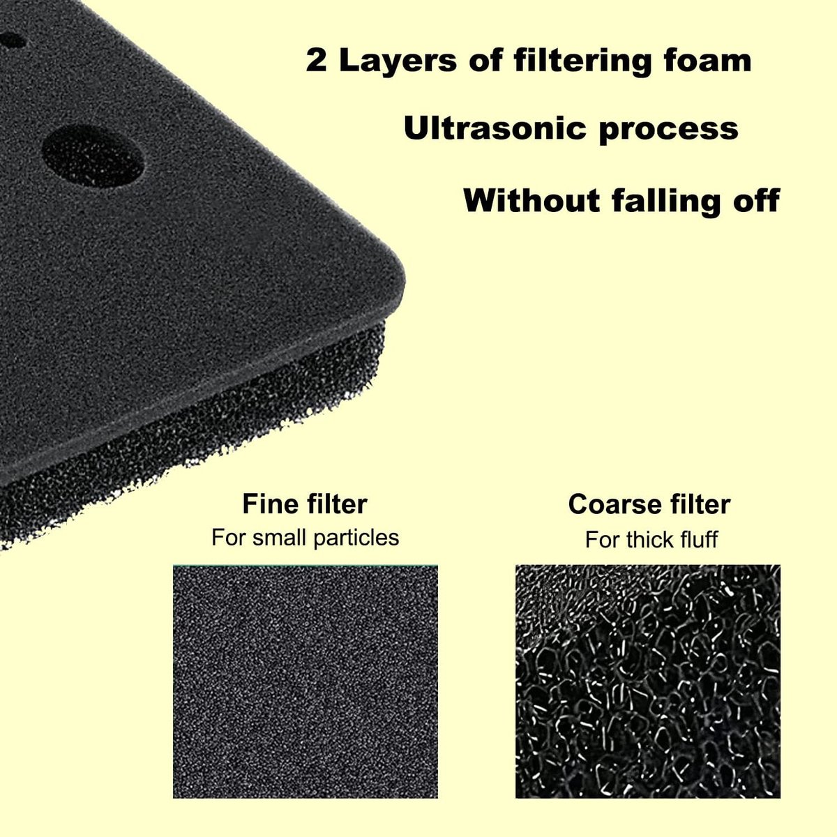 pieces - Dryer Filter Sponge Filter - Dryer filters suitable for Miele T1 - Filter sponge foam - Filter - Dryer base filter - tumble dryer plinth filter - 210 x 155 mm - Black - Image 3