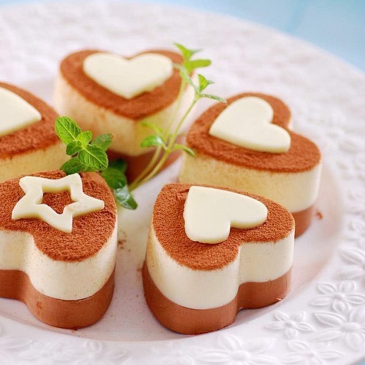 6 pieces - stainless steel - dessert rings - cake rings - with handle - molds - for baking and cooking cakes, mousses, and desserts - 8*3.8 cm - silver - Heart shape - Image 5