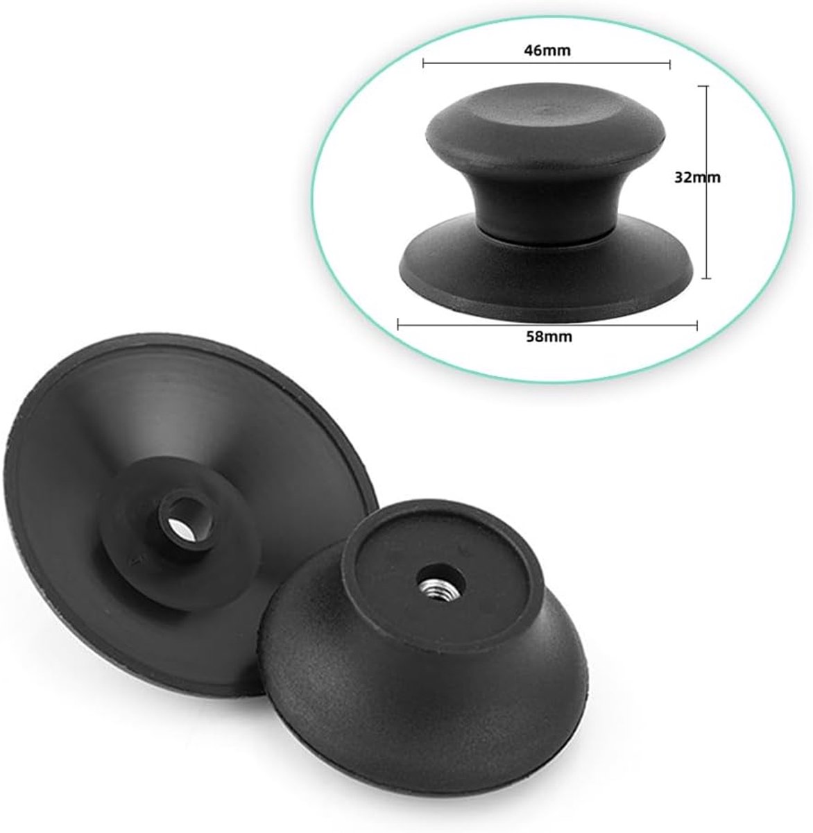 4 pieces - Pan lid knob - Lid knobs - Aperture 6-10 mm - Pot Lid Knob - Lid Handle - Lid Knob - Anti-burn knob - Replacement Handles - universal replacement lid knobs for pans - handle for kitchen cookware - Image 5