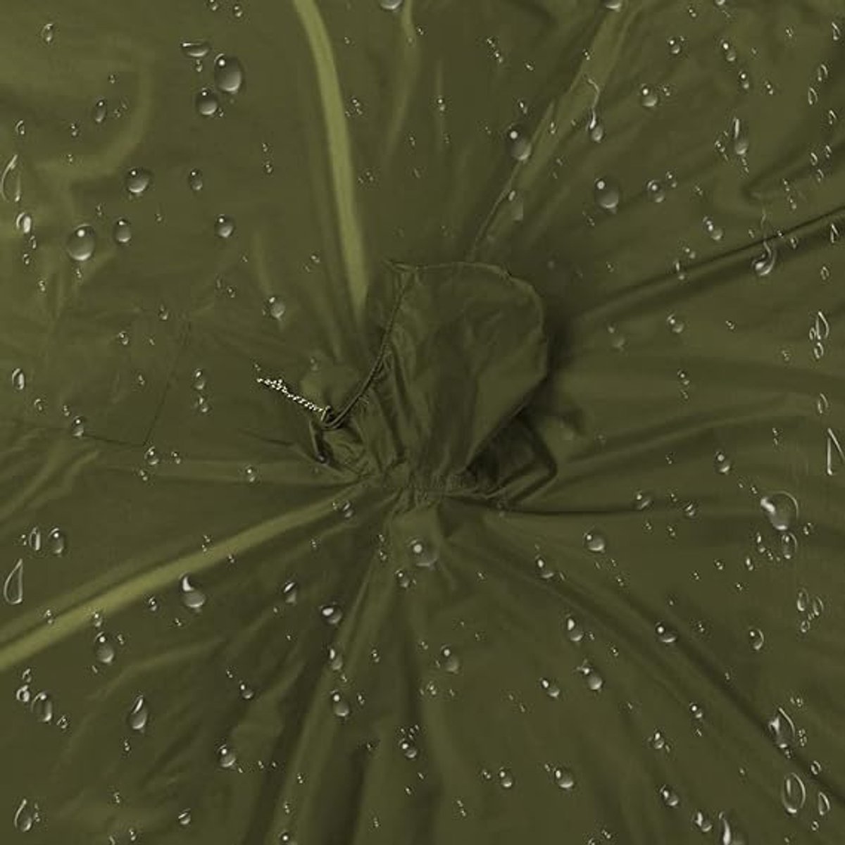 Poncho - Raincoat - 210*140cm - multifunctional waterproof rain poncho - Waterproof Rain Poncho - Cycling Poncho - reusable - raincoat with hood - rain poncho with chest pocket - with storage bag - for travel, hiking, camping, fishing - green - Image 5