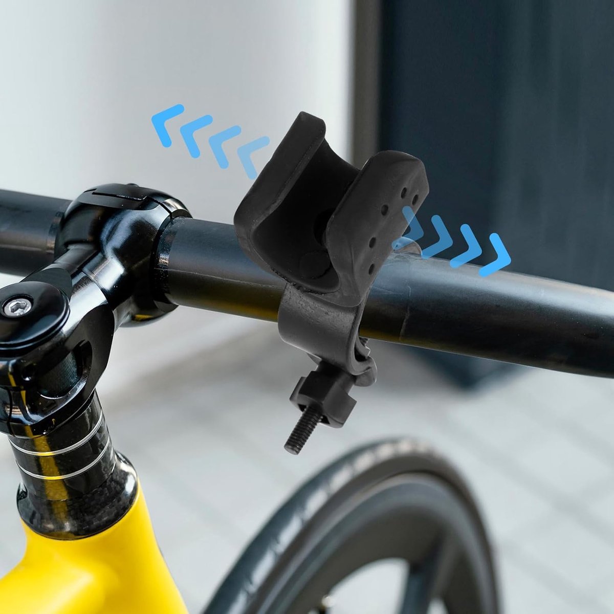 pieces - walking stick holder - wheelchair accessories - scooter accessories - crutch holder - versatile crutch holder - universal accessories for crutches, rollator, wheelchair, bicycle - 8.3*4.5*3.3 cm - black - Image 2
