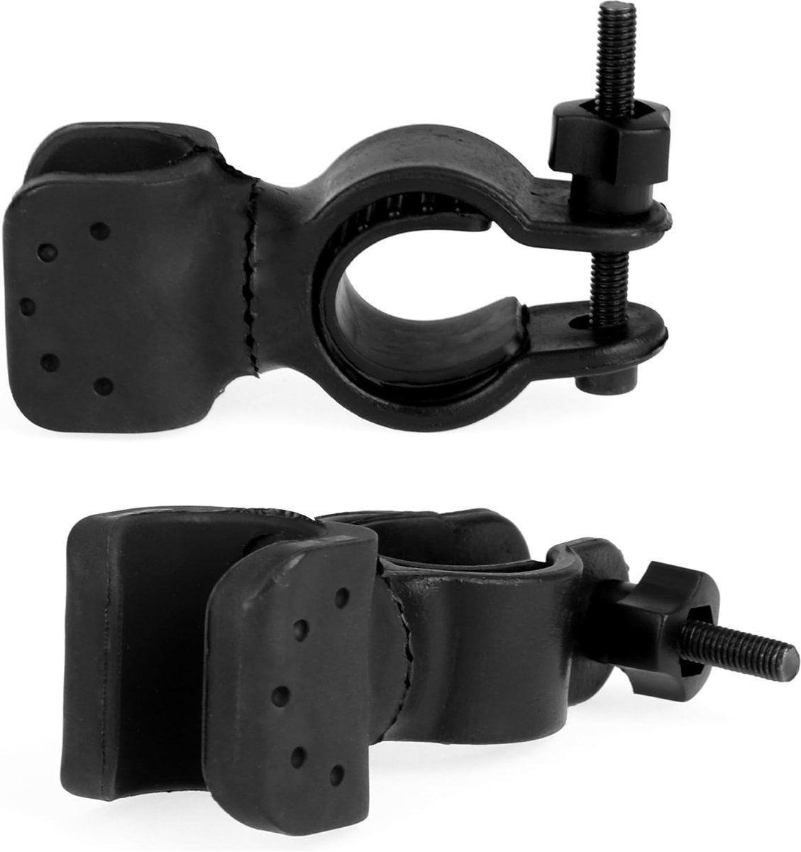 pieces - walking stick holder - wheelchair accessories - scooter accessories - crutch holder - versatile crutch holder - universal accessories for crutches, rollator, wheelchair, bicycle - 8.3*4.5*3.3 cm - black - Image 6