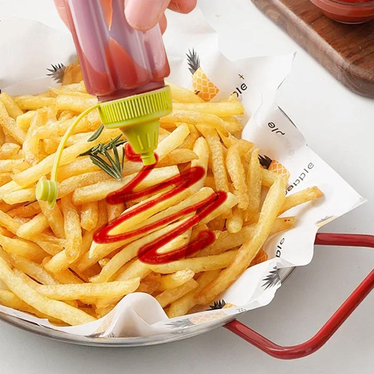 12 pieces - 3.2*3.2*8 cm - sauce bottles - portable sauce bottles - mini sauce bottles - squeeze bottle - ketchup bottle - salad dressing bottle - leak-proof plastic sauce bottles - squeezable sauce containers - kitchen supplies - grey, red, yellow, green - Image 4