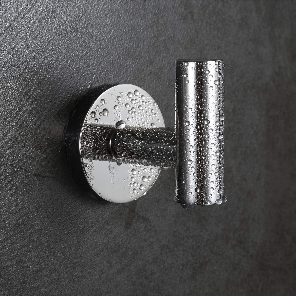 2 pieces - Towel hook - Hanging hooks - Hanging hooks - Bathroom towel hooks - Key hook - Clothes hook - Hat hook - Wall hooks - stainless steel hook - with screws - for bathroom, kitchen, garage, home, hotel, office - 5.5*6 cm - silver - Image 3