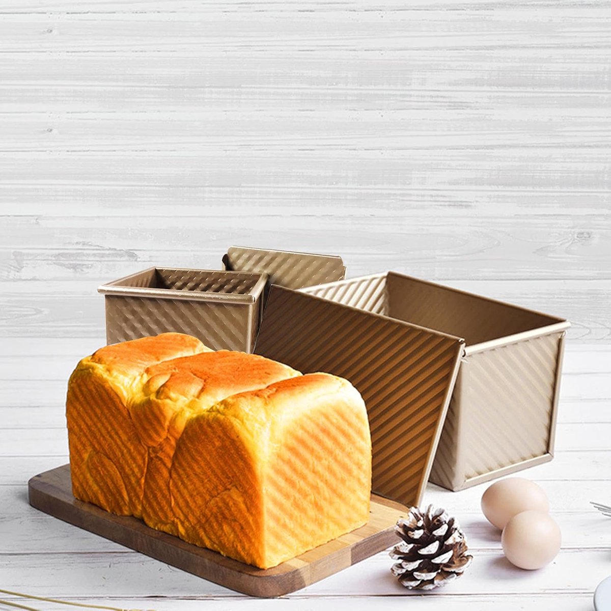 rectangular cake tin - Cake tin - Bread tin with lid - Non-stick Bread Toast Box - Baking Cake tin - baking tin for toast cake - baking tin - bread box - sandwich tin - for baking cakes and making toast - Image 4