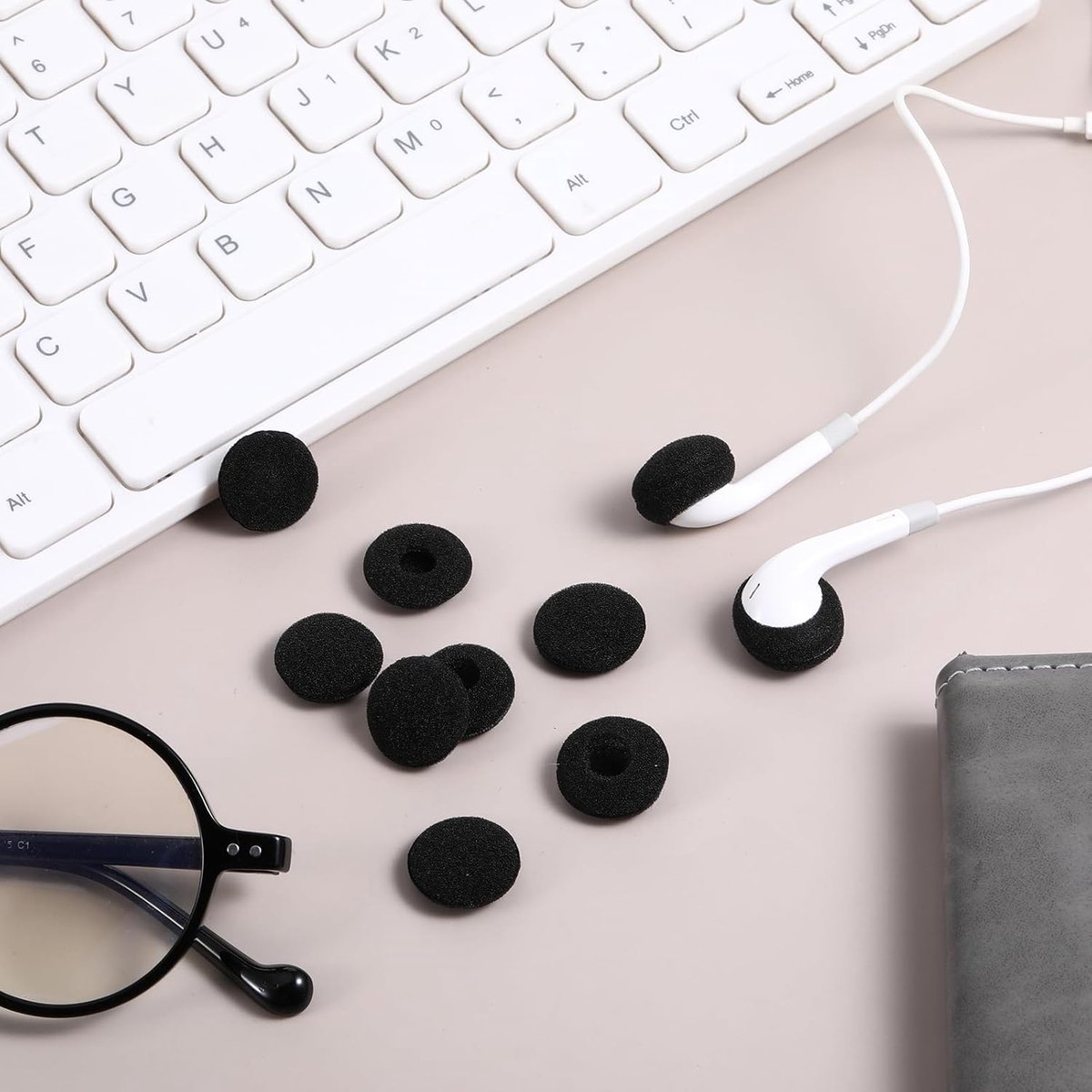12 Pieces Soft Foam Replacement Ear Cushions - Headphone Ear Cushions - Universal - Sponge Earplug Cushions - for MP3 MP4 Headphones - Image 2