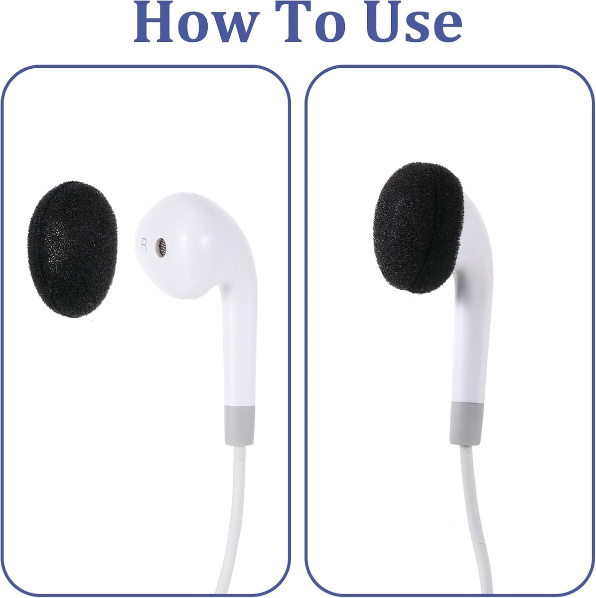12 Pieces Soft Foam Replacement Ear Cushions - Headphone Ear Cushions - Universal - Sponge Earplug Cushions - for MP3 MP4 Headphones - Image 4