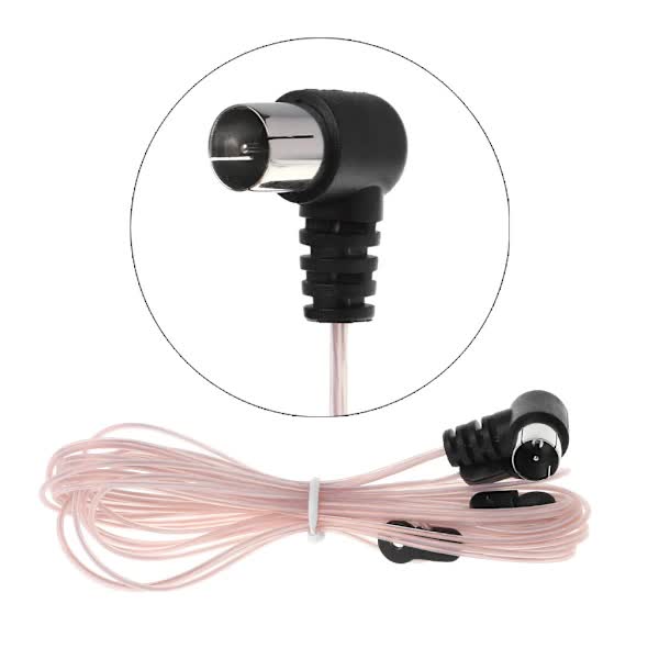 FM Antenna Male Connector Stereo Audio Radio Receiver Adapter Compatible with Denon Marantz Onkyo Raspberry Pi Wave Tivoli - Image 1
