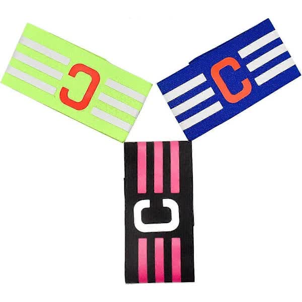 Adjustable Football Captain's Armband 3 pcs Compatible with Football Hockey Rugby for Adults and Youth - Image 3