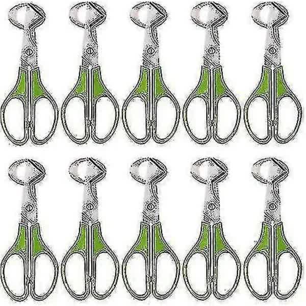 Stainless Steel Quail Egg Peeler Cutter Opener Tool, 10 pcs - Image 1