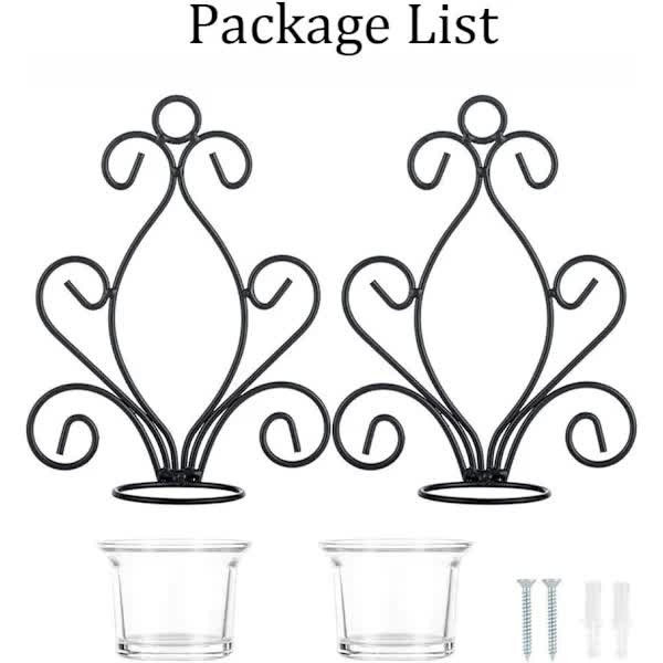 Creative Iron Wall Candle Holders Vintage Candlesticks - Image 5