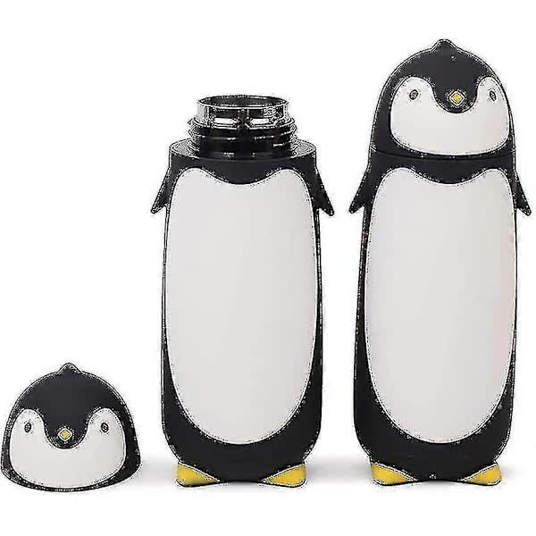 Penguin Stainless Steel Thermos Travel Mug Coffee Tea Vacuum Water Bottle - Image 1