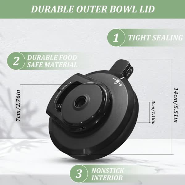 Outer Lid Compatible with Ninja Ice Cream Maker NC299AMZ NC301 NC300 Replacement Lid Accessory - Image 2