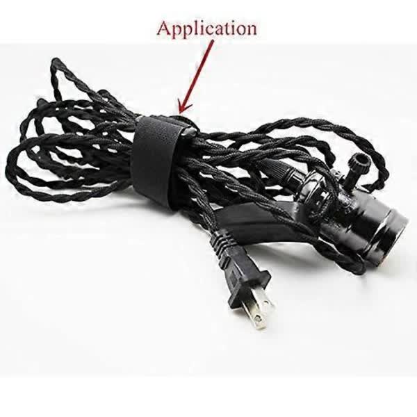 16-pack Black Nylon Cable Ties with Velcro, 30 cm x 2.5 cm, High Quality Cable Management - Image 2