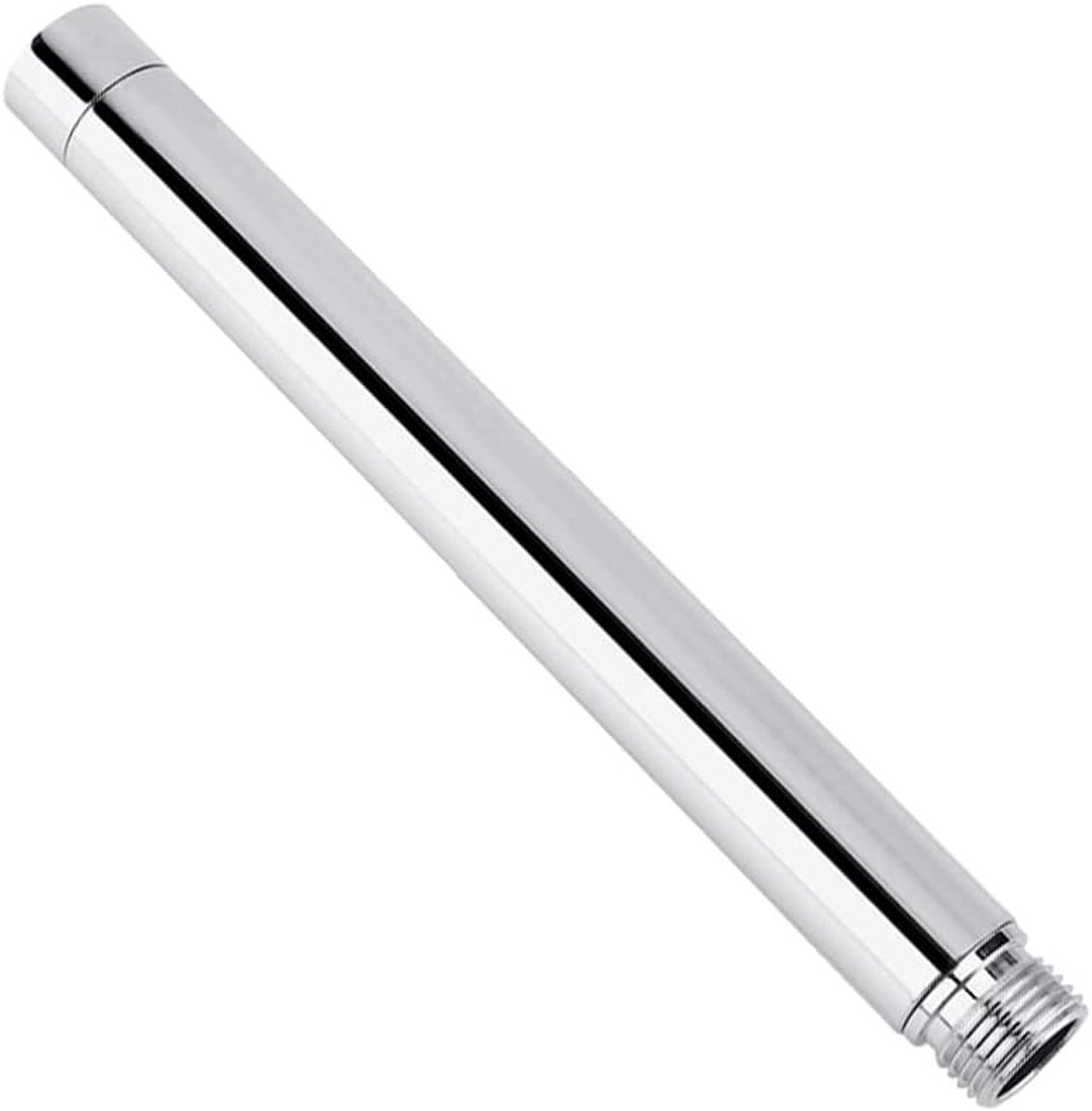 Shower arm extension - Hand shower arm extension pipe - universal shower component - 20cm - silver - Easy installation - Universal connection - Rain shower arm - Stainless steel - Image 1