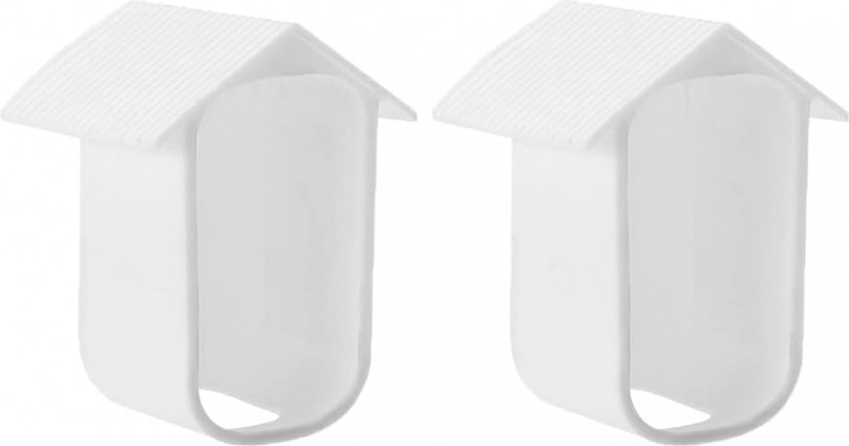 2 pieces - Camera silicone protective cover - security camera protective cover - white - soft silicone case - security camera protective cover - weatherproof silicone housing - for EufyCam 2C - Image 1