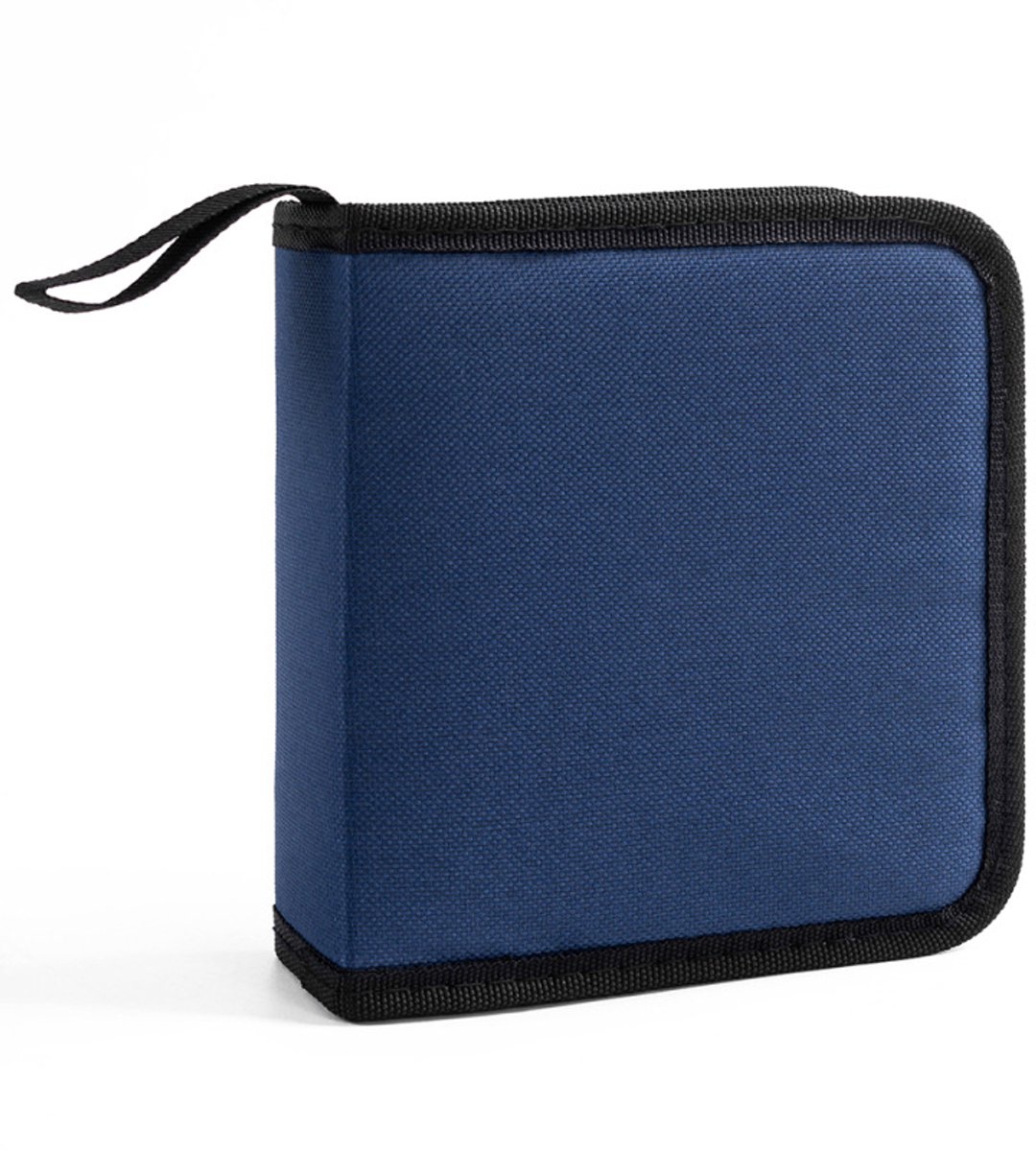 CD/DVD Storage Case - CD Bag - Oxford Cloth - With Zipper - CD Case Storage Folder - DVD Case Case - CD (Rom)/DVD Storage Case - CD/DVD Case Folder - CD/DVD Storage System - Suitable for 40 CDs or DVDs - 16*15.5*4.8cm - Blue - Image 1