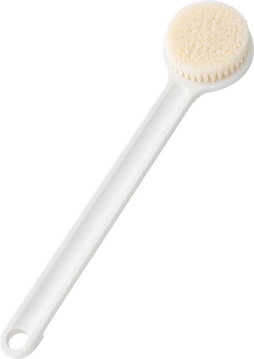 Bath brush - Back brush - Long-handled bath brush - Skin brush - Shower brushes - Bath/shower accessories - shower scrub brushes - white - PP - 37*7.5*2cm - Image 1