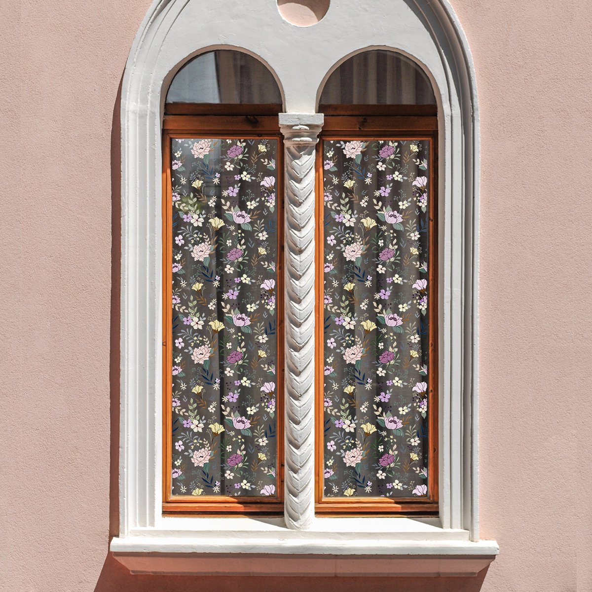 Static window sticker - window sticker - Wall decoration - 45*100cm - flower plant - PVC - B - Image 1