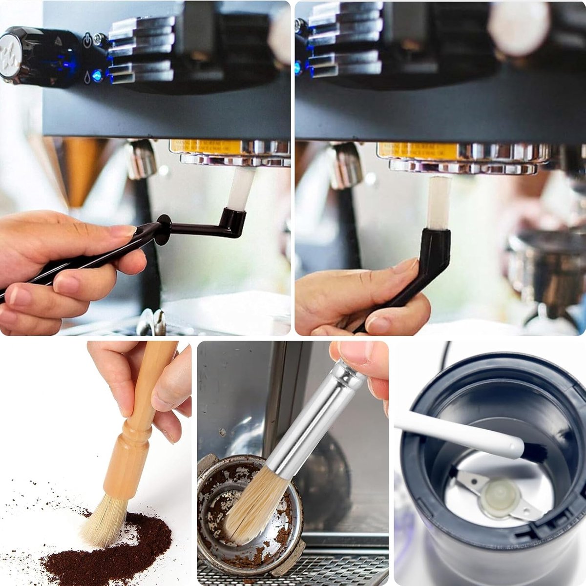 Coffee machine cleaning brush - 15 pieces - barista accessories - cleaning brush set - Cleaning brush for coffee machine - Cleaning brush for coffee spout and milk hose coffee machine - cleaning brush espresso machine - Image 4