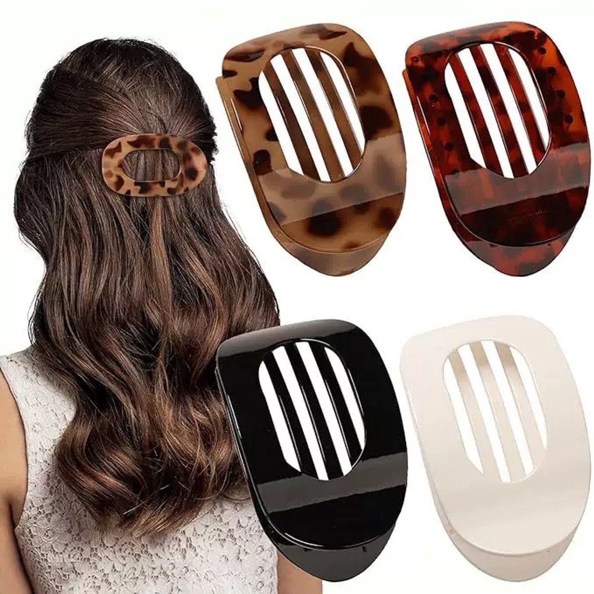 Hair elastic - 4 pieces - Hair accessories - 4 colors - - Image 1