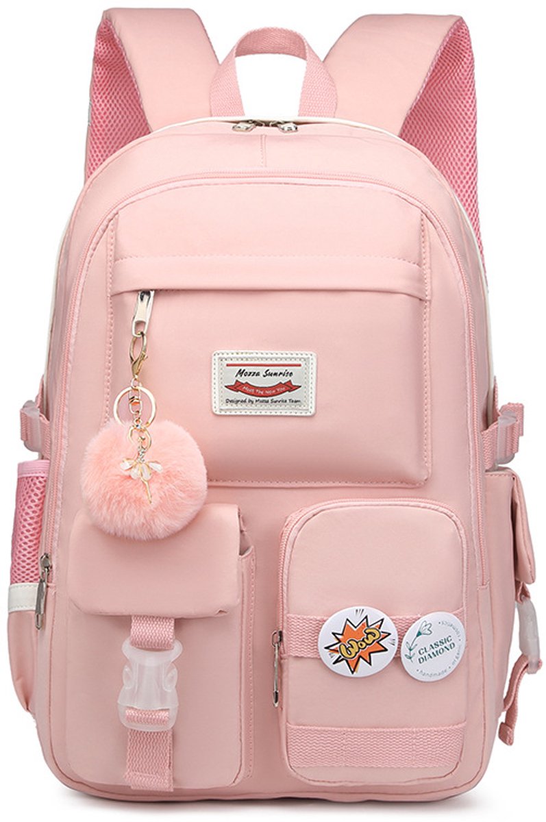 Backpack - School Bag - Backpack - Girl Backpack - School Backpack - School Bag - Laptop Backpack - 30 Liters - PinkA - Image 1