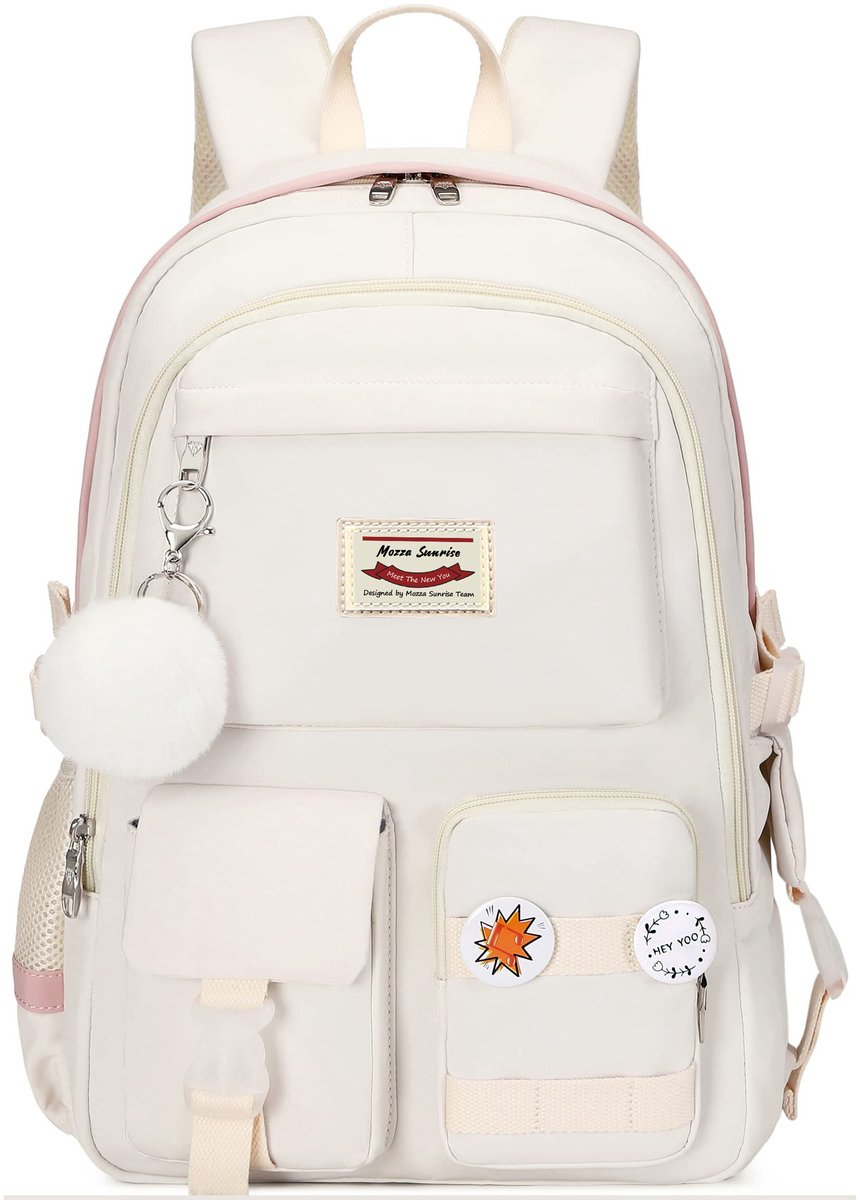 Backpack - School Bag - Backpack - Girl Backpack - School Backpack - School Bag - Laptop Backpack - 30 Liters - WhiteA - Image 1