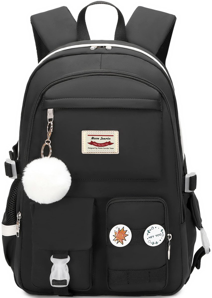 Backpack - School Bag - Backpack - Girl Backpack - School Backpack - School Bag - Laptop Backpack - 30 Liters - BlackB - Image 1