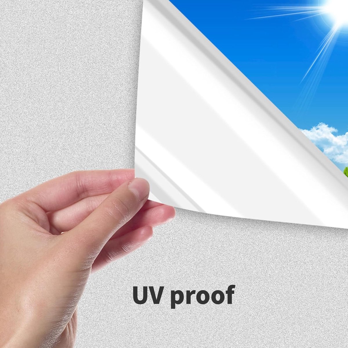 Window Film - Blackout Window Film - Sun Protection - Blackout Cloth - Black - Window Sticker - 45x100cm - Privacy Film Glass Windows - Adhesive Film Window - Image 5