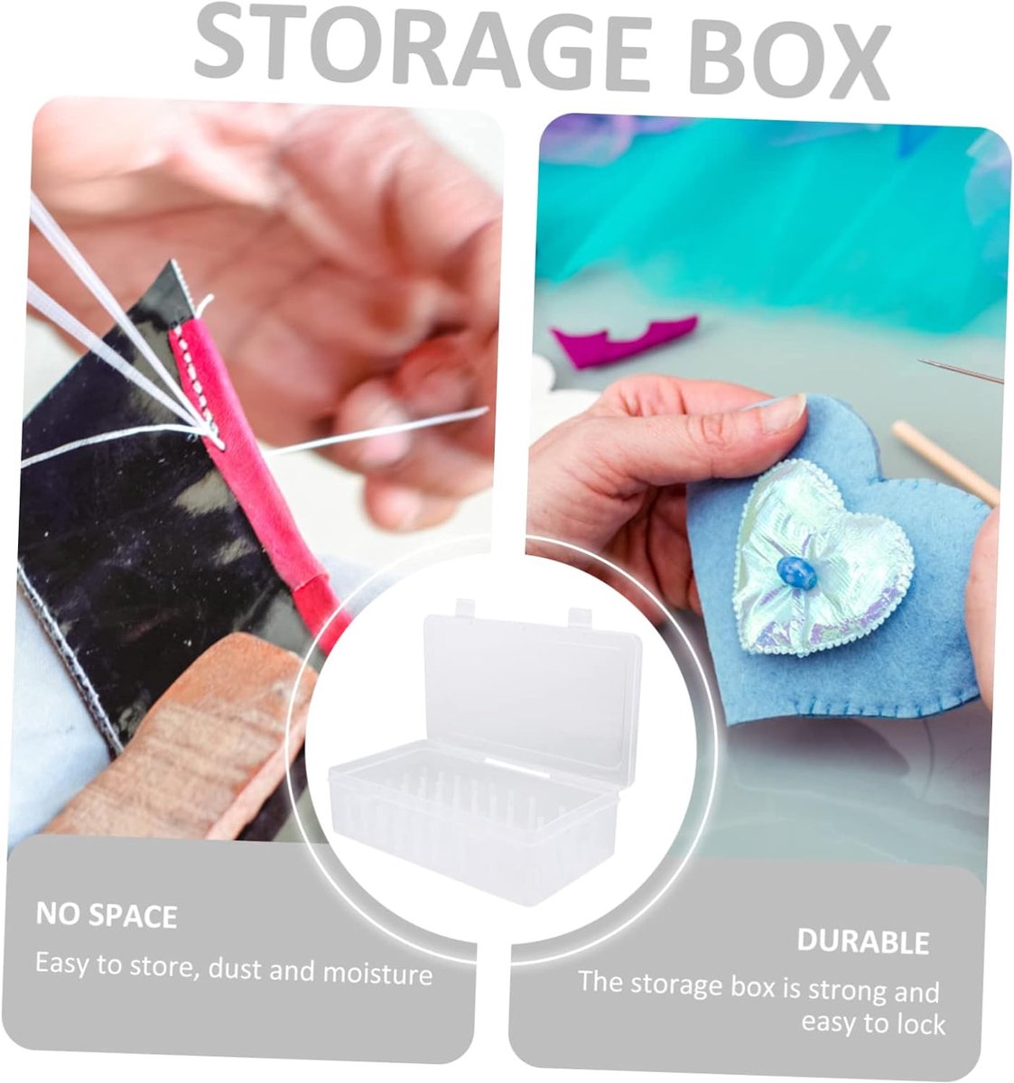 Sewing Thread Storage Box - Organizer for sewing supplies and sewing accessories - 42 spools - Image 3