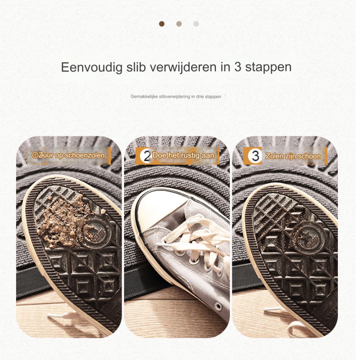 Rubber doormat - Semi-circular - Outdoor Anti-slip Washable Doormat - Rain - Outdoor - Indoor doormat - Dark gray - Drying mat - 60 * 90 cm - cleaning mat - outdoor - hall - balcony - Image 7