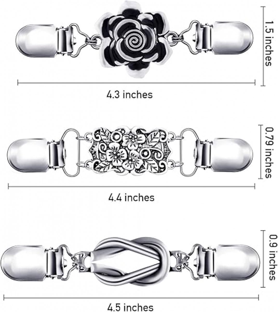 6 pieces - Cardigan clasp - Brooch clip - Women's cardigan clip - Cardigan clasp - Clothes clip - Cardigan clips - Cardigan pin - Cardigan clip - Non-slip fixed buckle - for dresses, shirts, sweaters, jackets - Image 5