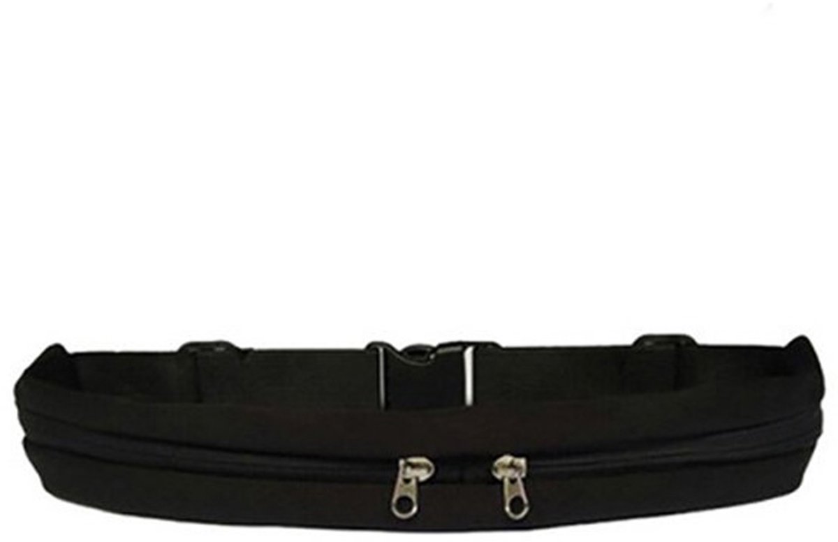 Running Belt - Phone - Running Belt - Men and Women - Running Phone Holder for Race, Jogging, Marathon - For 6.5” Mobiles - Black - One Size - Image 1
