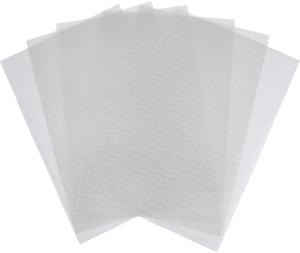 Sieve metal - 6 pieces - 30 x 21 cm - Insect net - 20 mesh - Fine mesh - Metal mesh - Insect mesh - Mouse mesh - Silver - Stainless steel - For cages, ventilation openings, gardens, window screens and filters - Image 1