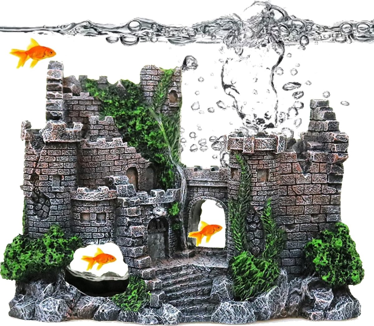 Aquarium Decoration - Ornaments - Castle - aquarium - Castle Aquarium Castle Decoration Hiding House - 17 x 6 x 13 cm - Image 1