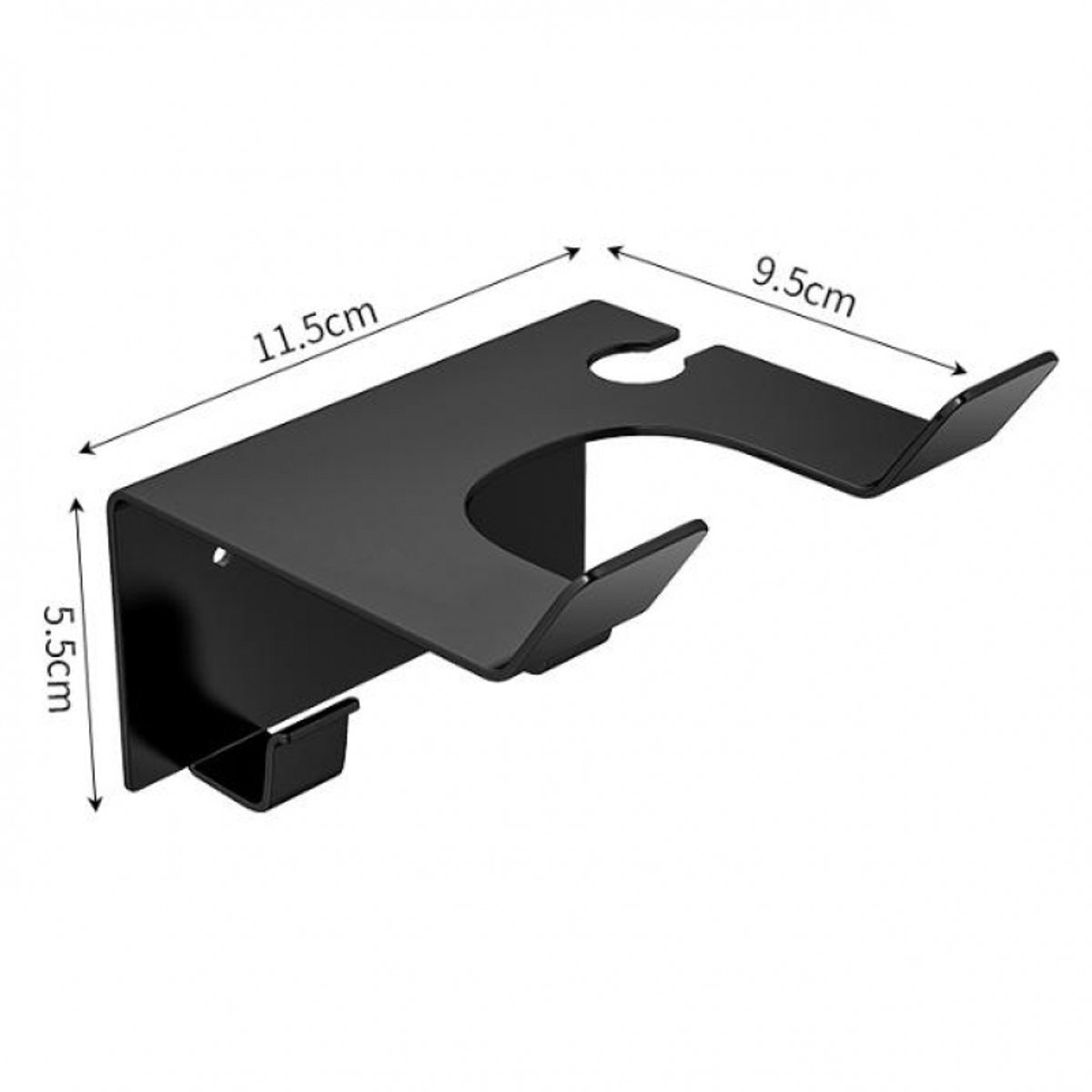 Hairdryer holder - Hairdryer holder - Hairdryer holder - Hairdryer wall bracket - Universal - wall bracket - 11.5*9.5*5.5cm - metal - wall bracket - Bathroom accessories - White - Image 5