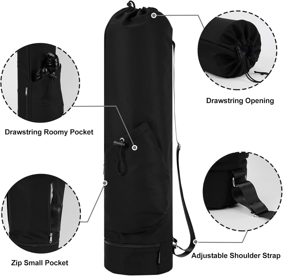 Yoga Mat Bag - Large Yoga Bag - Waterproof Yoga Mat Bag - Image 4