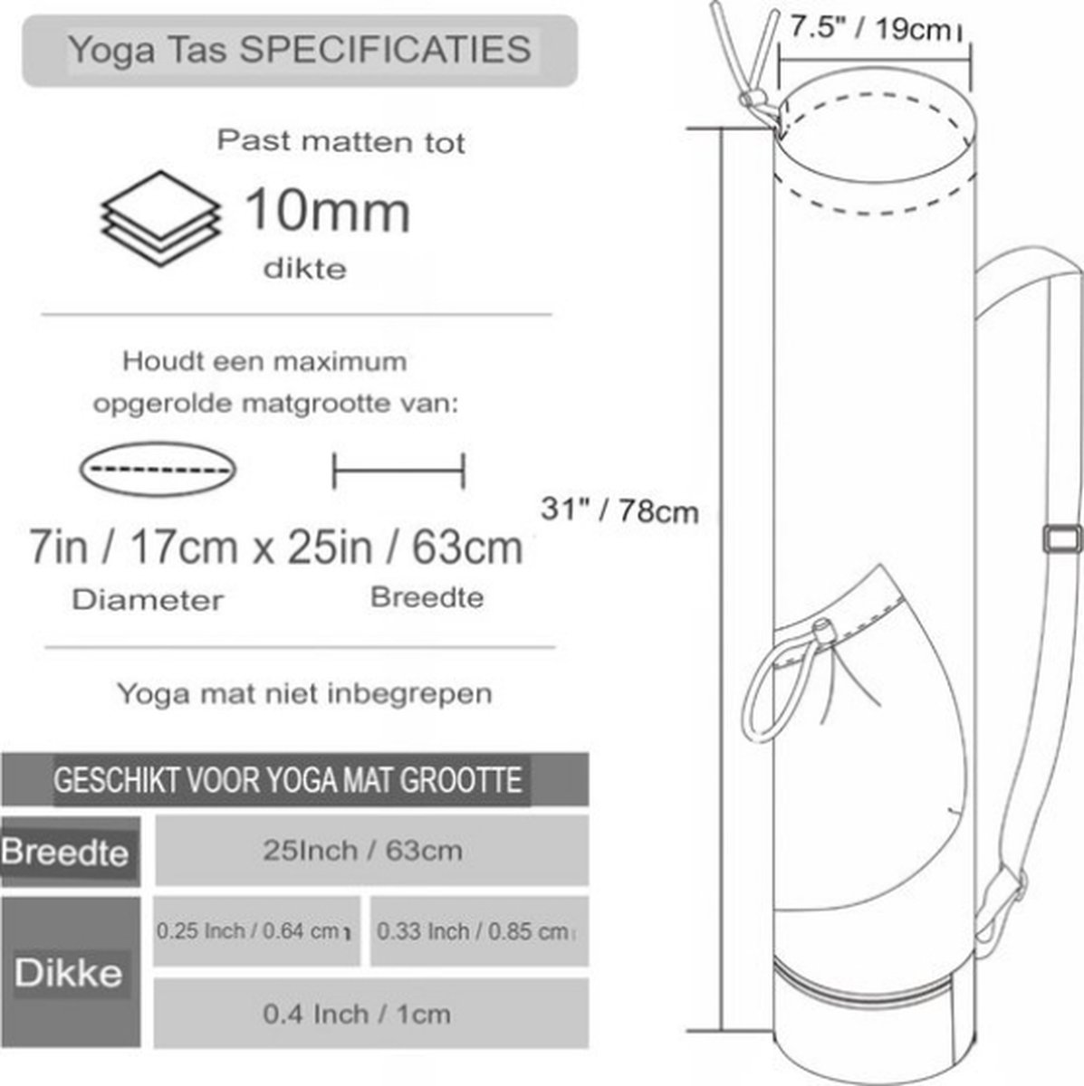 Yoga Mat Bag - Large Yoga Bag - Waterproof Yoga Mat Bag - Image 6