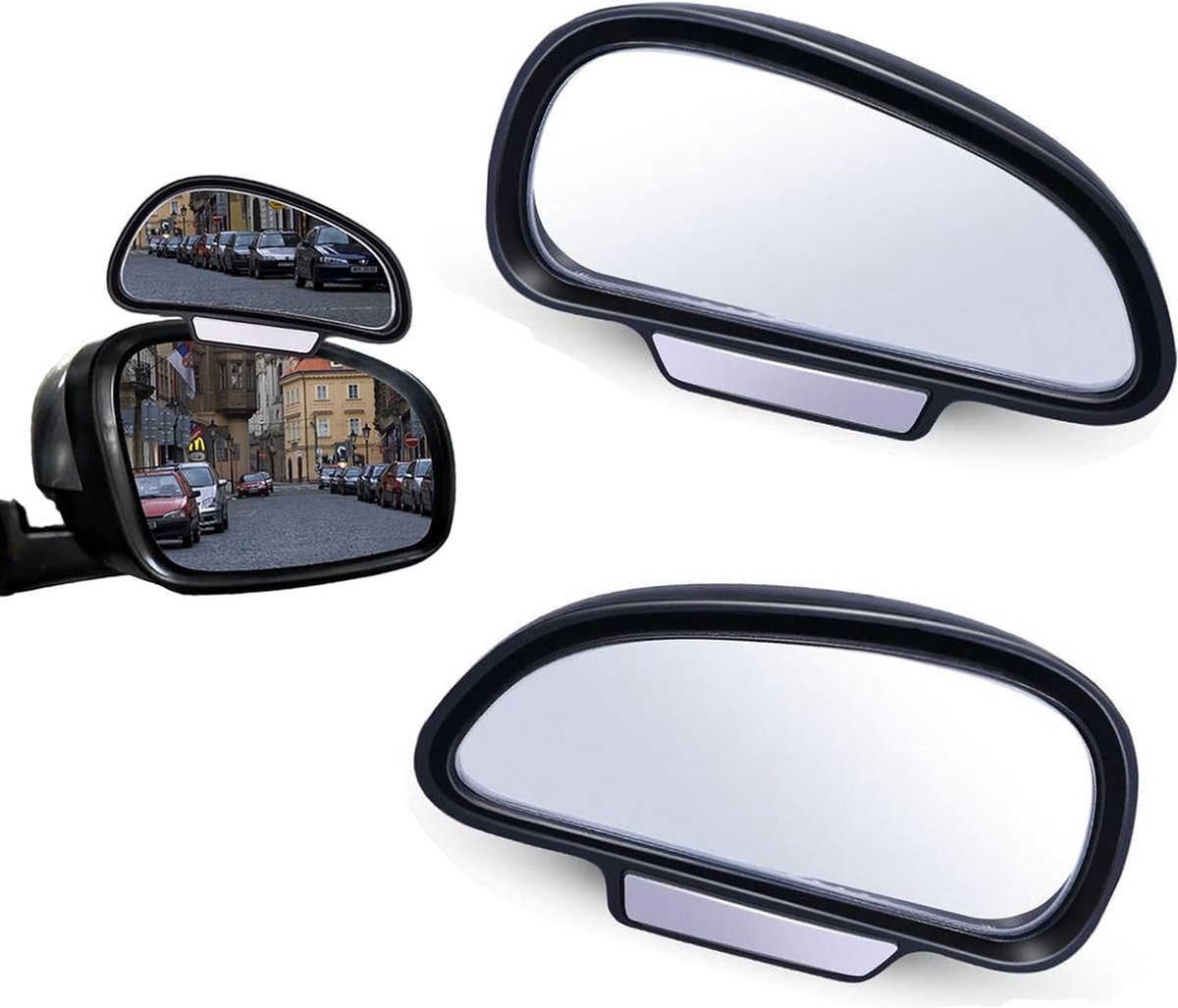 2 pieces (right and left) - Rearview mirror - Banana mirror - Exterior mirrors - Adjustable blind spot mirror - Car mirrors - 16cm - universal - 360 ° - Car/caravan accessories - Image 5