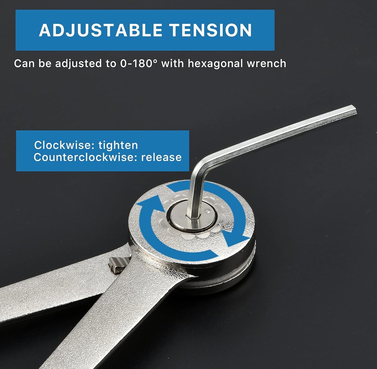 2 pieces - Flap hinge - Kitchen cabinet hinge - Furniture hinge - Overlay hinge - with brake - With screws and Allen key - zinc alloy - nickel plated - max. weight support 10kg - Image 2