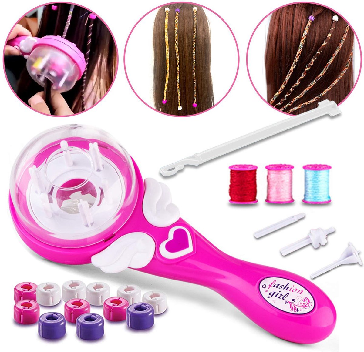 Hair Braider - Electric Automatic Hair Braiding - Braiding Attachment - Hair Braiding Machine - Incl Accessories - DIY - Automatic Hair Braider - 25*9 cm - Image 1