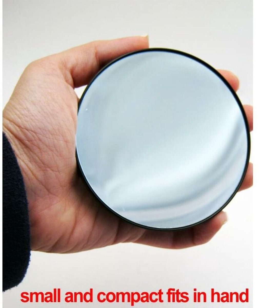 Make-up Mirror - 10x Magnification - With Suction Cup - Magnifying Mirror - Round - Portable Bathroom Shower Mirror - For detailed make-up and skin care up close - 88mm - Image 2
